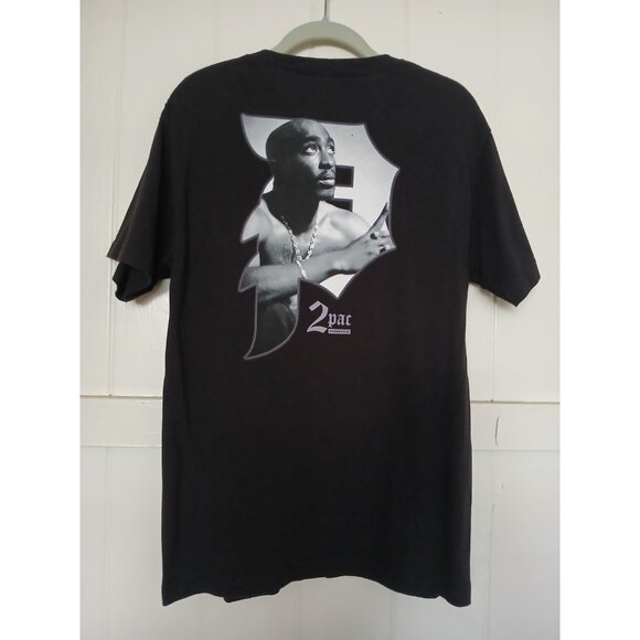 2PAC × Primitive Tupac Graphic T-Shirt Mens Medium Black Cotton Short Sleeve - Picture 5 of 13